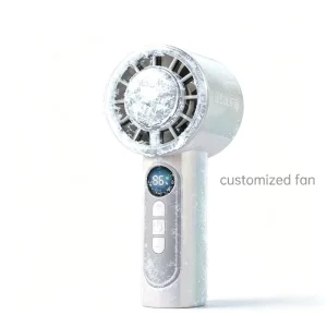3000mAh Ice Cold Touch Feeling Turbo Mini Fan 199 speed Stepless Transmission Adjustable Wind Power Handheld Electric Fan