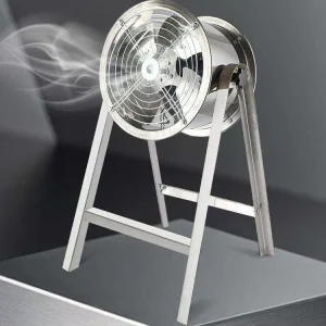 304 Stainless Steel High Temperature Resistant Free Standing Industrial Duct Extractor Axial Flow Exhaust Fan
