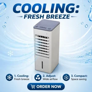 30A Household Portable Evaporative Air Cooler Cooling Only Fan Air Conditioner Portable AC
