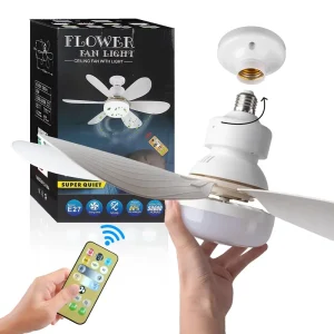 30W 40W Ceiling Fan with Remote Control LED Light Fan E27 Base Intelligent Silent Ceiling Fan for Bedroom and Living Room