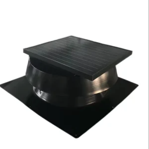 30W Solar Attic Fan Long Lifespan Brushless DC Motor Max 1853 CFM Seamless Powder Coated Steel Housing for Residential House
