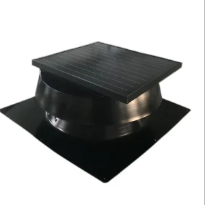 30W Solar Roof Mounted Exhaust Fan Max 1853cfm Solar Ventilator Customize Brushsless DC Motor Preset Thermostat