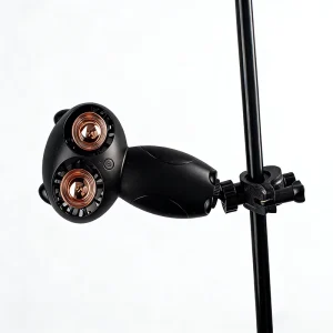 30dB Silent USB 6000mAh Dual Air Duct 360 Rotation Clip On Car Stroller Fan with 8 12h Runtime