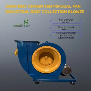 30kW Belt-Driven Centrifugal Fan for Woodworking Dust Collector