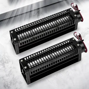 30mm DC 12V 24V Dual Impeller Cross Flow Air Curtain Fan Tangential Oven Blower Stainless Steel Blades Aluminum OEM ODM