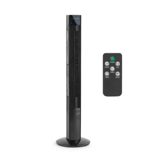32 Inch Electric Bladeless Standing Tower Fan with Remote Control for Hotel Use
