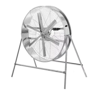 32 Inch Low Noise Industrial Floor Fan Grill Winnowing Fan Adjustable Wind Speed for Workshop Warehouse Agricultural Grain Winnowing