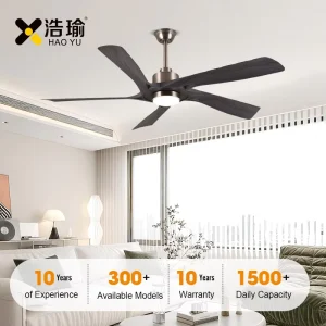 #3277 Factory Direct 60 Inch Abs Blades Modern Design Decorative Led Ceiling Fan with Remote Control Bldc Motor Home Hotel Use