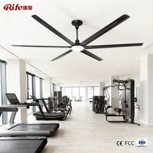 3300mm Electric Metal Ceiling Fans DC Motor 3 Speed HVLS Energy Saving Commercial Large Space Cooling Fan Remote Control