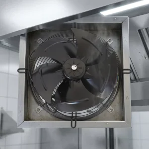 350mm External Rotor Axial Fan Rapid Oil Smoke Exhaust for Restaurant Kitchens and Canteens