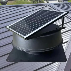 35W Naturally Powered Solar High Efficiency Aluminum Alloy Attic Roof Fan DC Rooftop Exhaust Ventilation OEM ODM