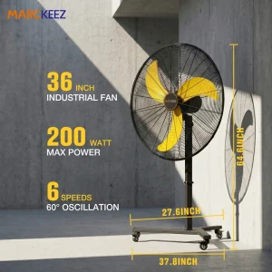 36 Inch Waterproof Industrial Stand Fan