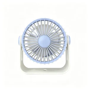 360 Degree Adjustable Mini Rechargeable Desktop Fan Light Small Electric Car Household Fan Head Bottom Three Wind Speed Options
