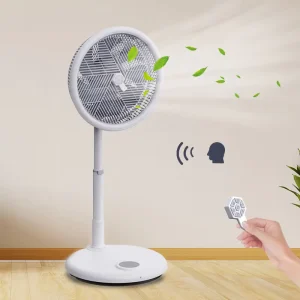 360 Degree All Round Rotating Telescopic Folding Stand Fan with Remote Control with 7 Blade