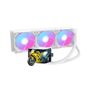 360mm LCD Curved Screen AIO Liquid CPU Cooler ARGB Water Cooling Radiator PWM Fan PC Cooler