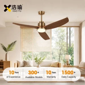 #3641 56-Inch ABS Blades Modern Ceiling Fan Light with LED Remote Control 6-Speed Optional Smart All Copper Silent DC Motor