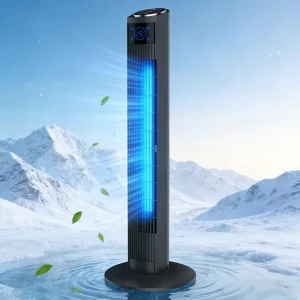 37 Inch DC Motor Tower Fan With Remote Touch Control LED Display Cooling Air Oscillating Cooling Fan Circulation Fan