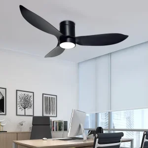 38 Inch 46 Inch 52 Inch Natural Wind Low Noise Living Room Remote Control 6 Speed Choice Led Ceiling Fan Light