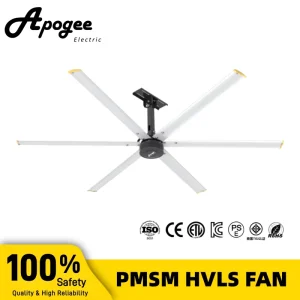 38db Very Quiet Energy Saving Commercial HVLS Fans Ceiling Fans for Cooling and Ventilation