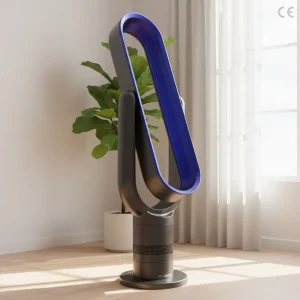 39 Inches Smart Tower & Pedestal Bladeless Fan with App Control Plastic Color Box Packaging Floor Installation for RV Desk Use