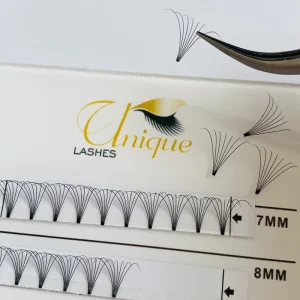 3D 4D 5D 6D 7D Handmade Narrow Premade Eyelash Extension Fans Short Stem PBT Synthetic Fiber 8mm 15mm Length