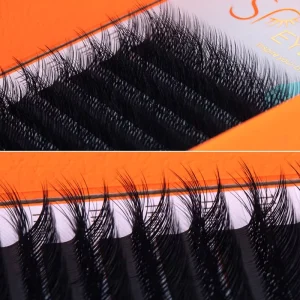 3D Fluffy Effect Camellia Lashes Messy Solid 4D Multi-Layer Wild Fluffy Individual Eyelash Extension