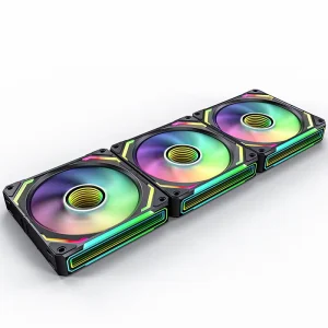 3Pack 5V 3 PIN Connector Daisy Chain PWM Cooling Fan 120mm PC RGB Fans with Controller