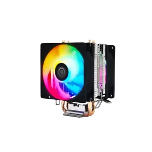 3Pin Heatpipe CPU Cooler with Aluminium Heat Sink and RGB Fan Fluid Bearing 28dBA Quiet Cooling