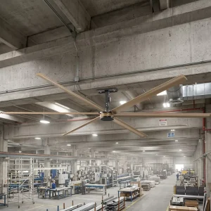 3m 7.3m Industrial HVLS Ceiling Fan PMSM Motor Large Volume Low Speed Fan Factory Price Ventilation for Warehouse Workshop
