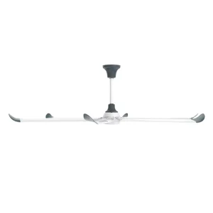 3m Commercial Aluminum HVLS Ceiling Fan with 6 Wings High Low Speed Motor Remote Control Ventilation Fan