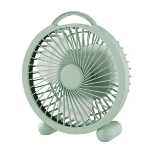 4 6 Inch Mechanical DC Motor Desktop Mini Fan Hanging Standing Dual Use USB Rechargeable Handheld Portable Office Cooling Fan