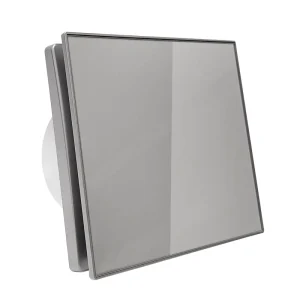 4″ 6″ Super Silent Glass Panel Exhaust Fan 110V 60Hz Custom Gray Plastic Window Mount Ventilation Fan for Bathroom Washroom