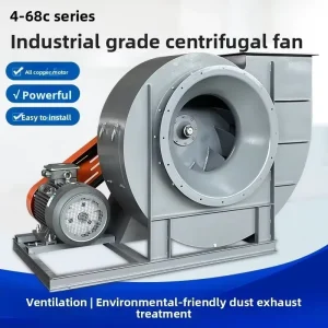 4 68C Ventilador Soplador De Aire Centrifugo Belt Driven High Air Volume Low Noise Industrial Centrifugal Blower Exhaust Fans