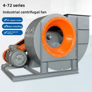 4-72-6C Ventilador Centrifugo Low Noise Belt Driven Industrial Medium Centrifugal Middle Pressure Air Blower Fan for Workshop