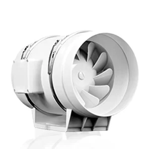 4 Inch 2-Speed Digital Control AC Motor Battery Low Noise High Air Volume Plastic Mixed Flow Extractor Fan Outdoor Car