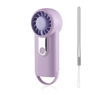 4 Inch 5 Speed Handheld Mini Fan 2000mAh Rechargeable Portable Desk Fan Digital Display Portable Handheld Mini Cooling Fan