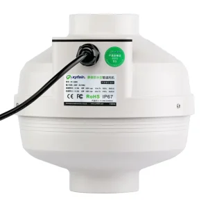 4″ Outdoor Wall Mounted HVAC Inline Centrifugal Duct Fan for Kitchen Bathroom Restaurant Ventilation
