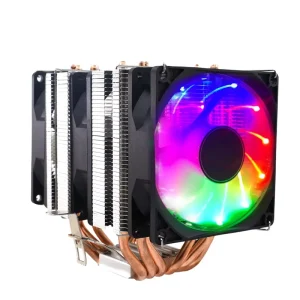 4 Pin PWM RGB Cooling Fan 6 Heat Pipes PC Radiator for Intel LGA 1150 1151 1155 1366 X79 X99 AM3 AM4 CPU Cooler