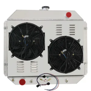4 Row Aluminium Radiator Shroud Fan for Ford F100 F150 F250 F350 Bronco Truck