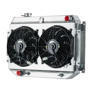 4 Row Radiator with Shroud Fan for Holden HJ HQ HX HZ Kingswood 253 308 V8