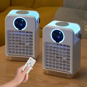 4 in 1 USB Desktop Fan Mini Water cooled Fan Small Air Conditioning Office Dormitory Spray Humidification Fan Cooler 700ML