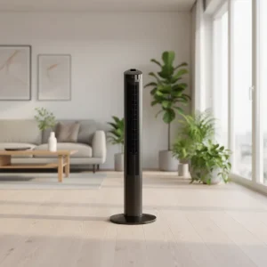 40″ Digital Tower Fan with Remote Control LED Display Bladeless 3 Speeds Oscillating Cooling Household Plastic