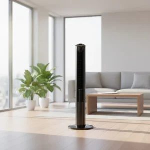 40 Inch Tower Fan 3 Wind Speed Mechanical Control Bladeless 12H Timer Household Plastic Smart Fan