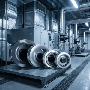 400mm EC Centrifugal Fan Industrial Backward Curved Radial Blower HVAC air Handling Unit High Pressure Exhaust Cooling System