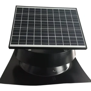 40W Solar Attic Exhaust Fan Roof Mounted Ventilator 2155 CFM Brushless DC Motor for Commercial Use