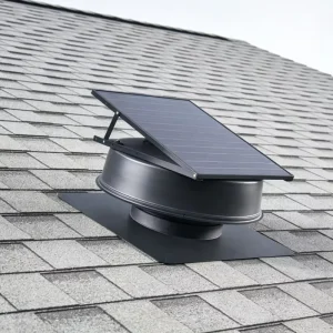 40W Solar & Electric Roof Exhaust Fan Aluminum Alloy Blades Ball Bearing 12inch Blade Diameter DC15V for Farm Attic Ventilation