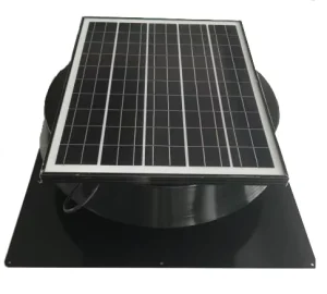 40W Solar Roof Ventilation Fan Max 2155 CFM Custom Powerful Brushless DC Motor Air Extractor for Residential Home Ventilation