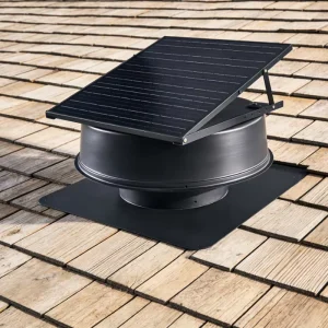 40Watt 12 Inch Solar Attic Industrial Exhaust Fan Brushless DC Motor 360 Degree Swirl Turbine Ventilation OEM ODM ZX320