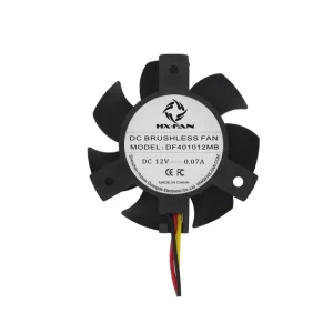 40x40x10mm High Airflow DC Cooling Fan Bracket Mount Ball Bearing for Industrial PC AI Equipment OEM Supplier
