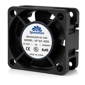 40x40x20mm 220V 8000RPM EC Axial Cooling Fan High Efficiency Brushless Fan for PLC Power Supply Industrial Control Cabinet OEM